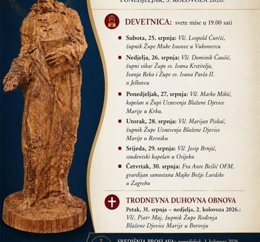 Proslava župne svetkovine bl. Augustina Kažotića na zagrebačkoj Peščenici